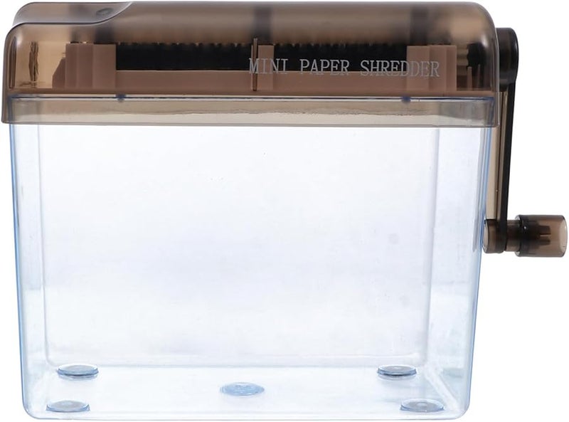 Mini Paper Shredder Manual Handheld Portable for Home Office Desktop Document Receipts Bills Envelopes - Image 1